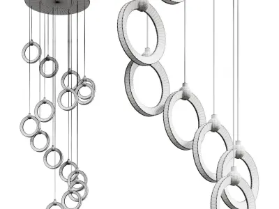Chandelier DMA DM614 Lighting fixture 3D model