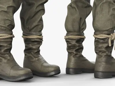  Medieval Style Trousers and Boots 