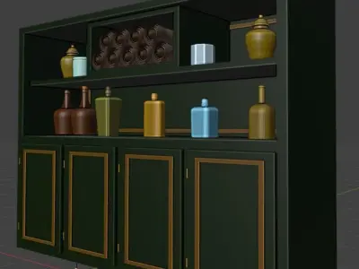 3D Printable Apothecary Cabinet 3D print model