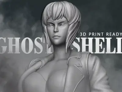 Motoko Kusanagi - Ghost in the Shell 3D print model