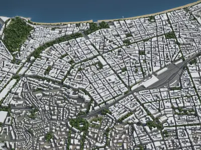 Nice - 3D City Model Low-poly 3D model