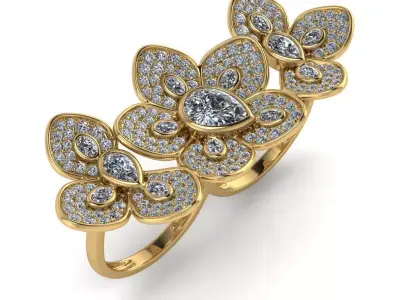 light weight gold diamond rings-C111116SKCH2026057-wt-10-15  3D print model purchase