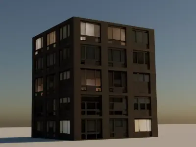 Building 12 Low-poly 3D model