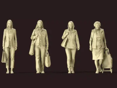 Shopping Day - 33 Architectural Figures 3D print model