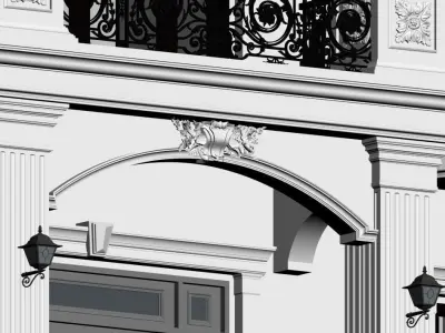  neoclassical house Free 3D model