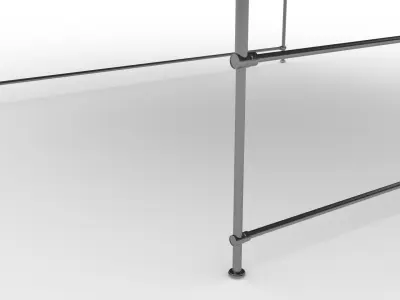 Event Tent 4x4 Low-poly 3D model