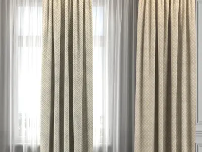 Curtain Set 323 3D model