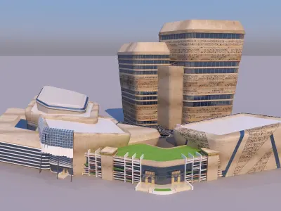 0159 - Complex Building 3D model