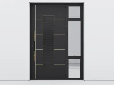 Aluminium door 280 3D model
