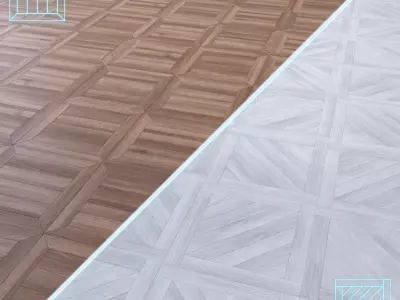 Parquet - Laminate - Wooden floor 2 in 1 Low-poly 3D model 181