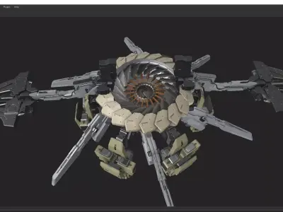 scifi-model260 robot 3D model