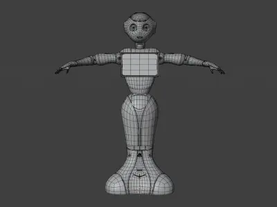 Robot Pepper Blender 3D model
