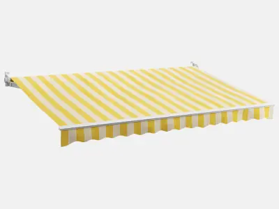 Awnings Striped Set 2 3D model
