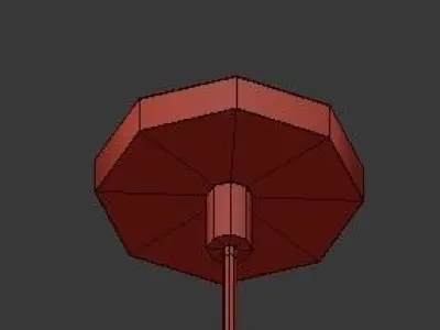 Untitled modern pendant light with glass shades 3D model