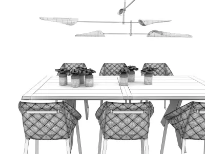 Dining Set 15 3D model