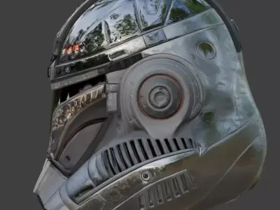 Cyber-Mecha Infiltrator 3D Model Low-poly 3D model