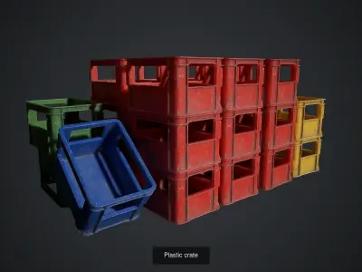 Backalley environment props 3D Model Pack