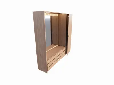 modern closet 3D model purchase