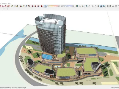 Sketchup Shopping Center E3 3D model