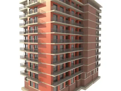 Residential building 3D model
