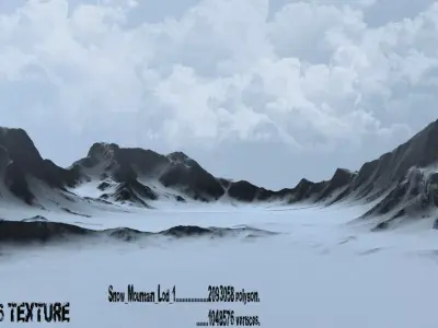 Snow Mountain 3D model