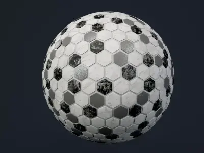 Marble Tile Seamless PBR Texture Texture