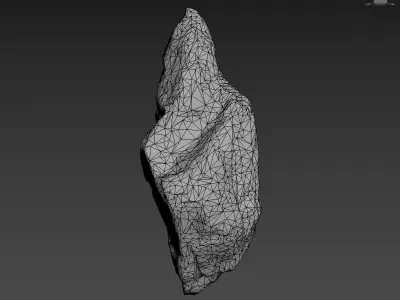 Low poly Mossy Rock Formation A 190416 Low-poly 3D model