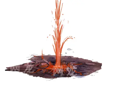 Game Model - Spray the lava hole 3D model