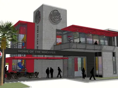 Retail burger King  3D model