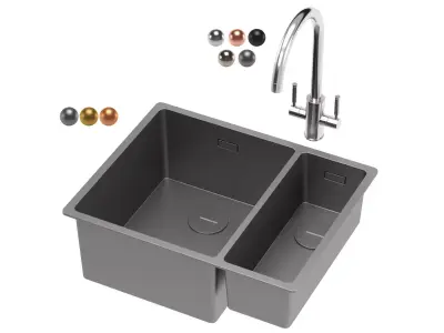 RANGEMASTER Spectra Stainless Steel Kitchen Sink 3D model