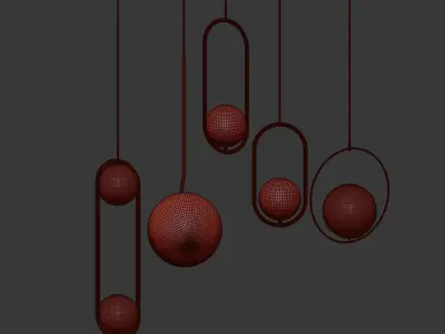 Ceiling Light Collection 3  3D model