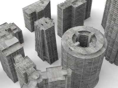 Unfinished buildings 3D model