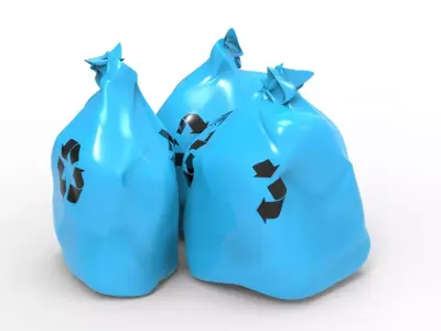 RUBBISH BLUE 3D model