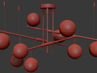 Chandelier TECHNUM 3D model