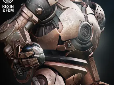Wicked Marvel Iron Monger Sculpture Tested for 3D printing 3D print model