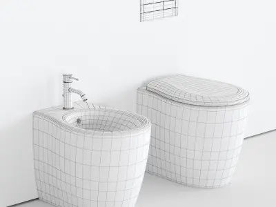 Olympia Ceramica Formosa 2 0 WC Low-poly 3D model