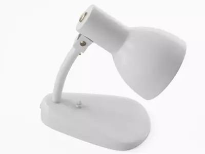 Kandem Bedside Lamp White - PBR metal desk lamp 3D model