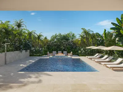 Tropical Exterior Scene Bahamas 3D model