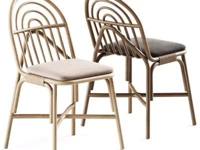 Chair Rotin by Guillaume Delvigne 3D model