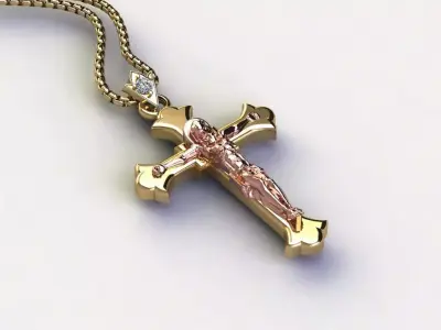 Jesus pendant 3D model