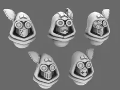 Sacred Scrolls V10 Library Guardian Helmets 3D print model