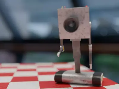 realistic simple robot 3D model