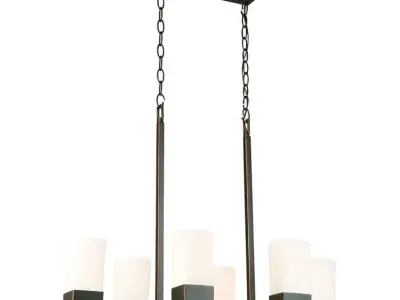 Aicia Light Shaded Classic Chandelier - 2 Colour 3D model