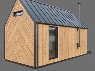 Barn house 02 3D model