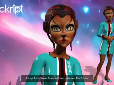 Sckript Toon Series Science-fiction collection 3D Model Pack