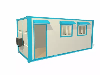 Modular office 3D model