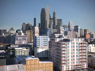 City 18 Low-poly 3D model