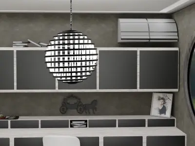 study room Free 3D model