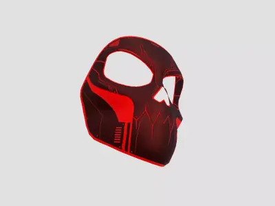 Scifi Skull Mask A06 - Fantasy Character Design Low-poly 3D model