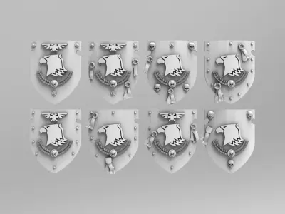 Raptor Power Shields 40k Version 2 3D print model
